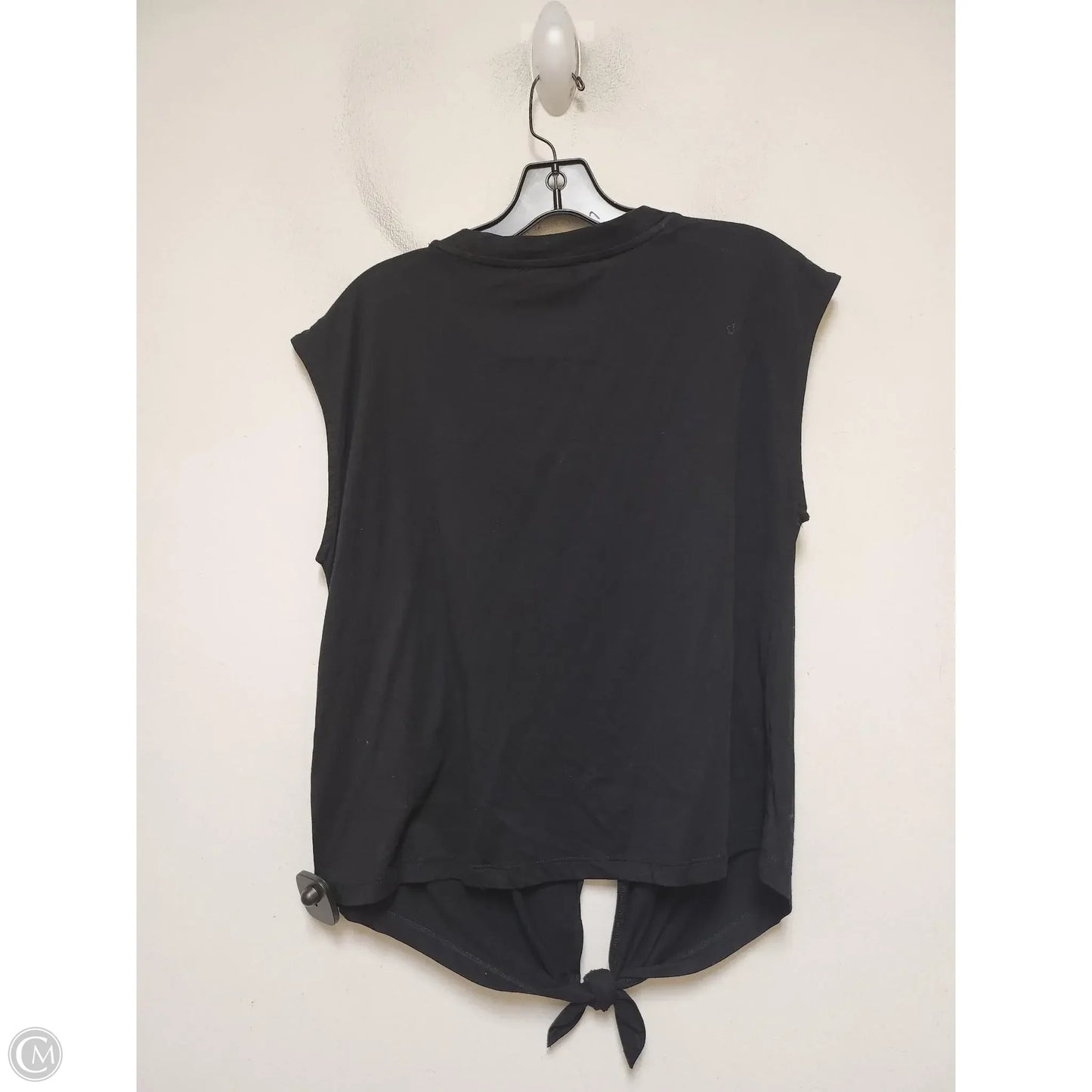 Top Short Sleeve By Dkny In Black, Size: S