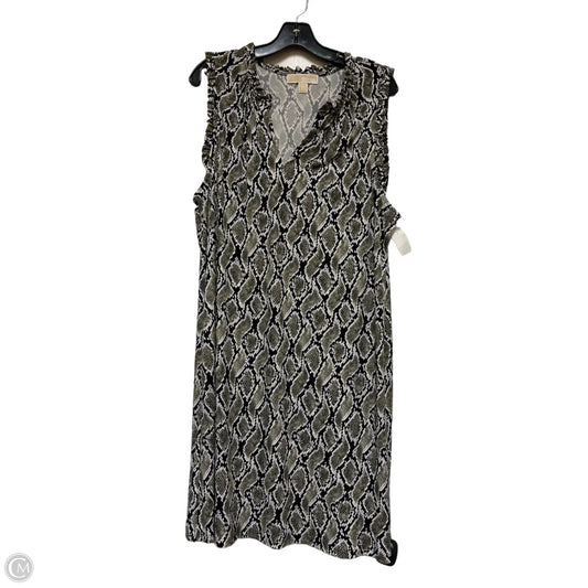Dress Casual Short By Michael By Michael Kors In Snakeskin Print, Size: 1x