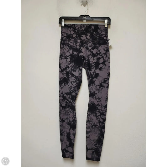 Athletic Leggings By Lululemon In Black & Grey, Size: 6