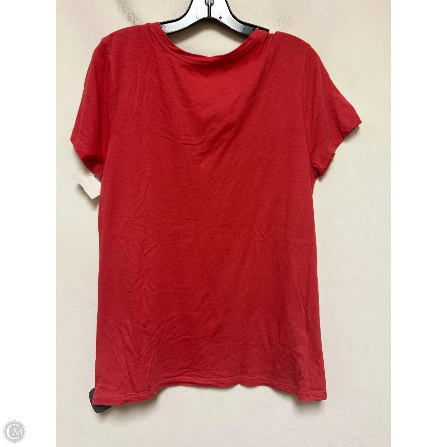 Top Short Sleeve Basic By Gap In Red, Size: L