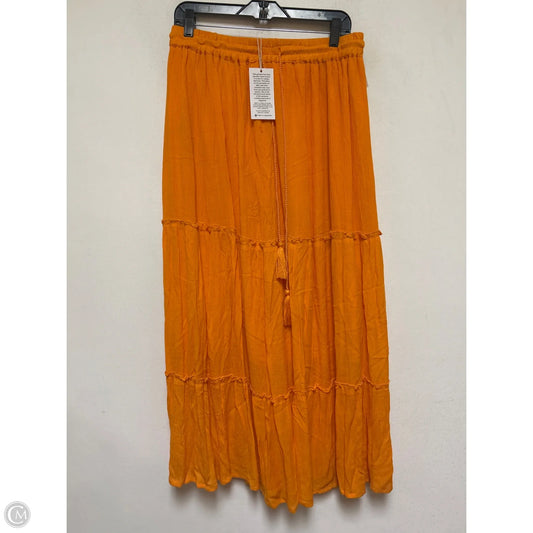 Skirt Maxi By Clothes Mentor In Orange, Size: 12