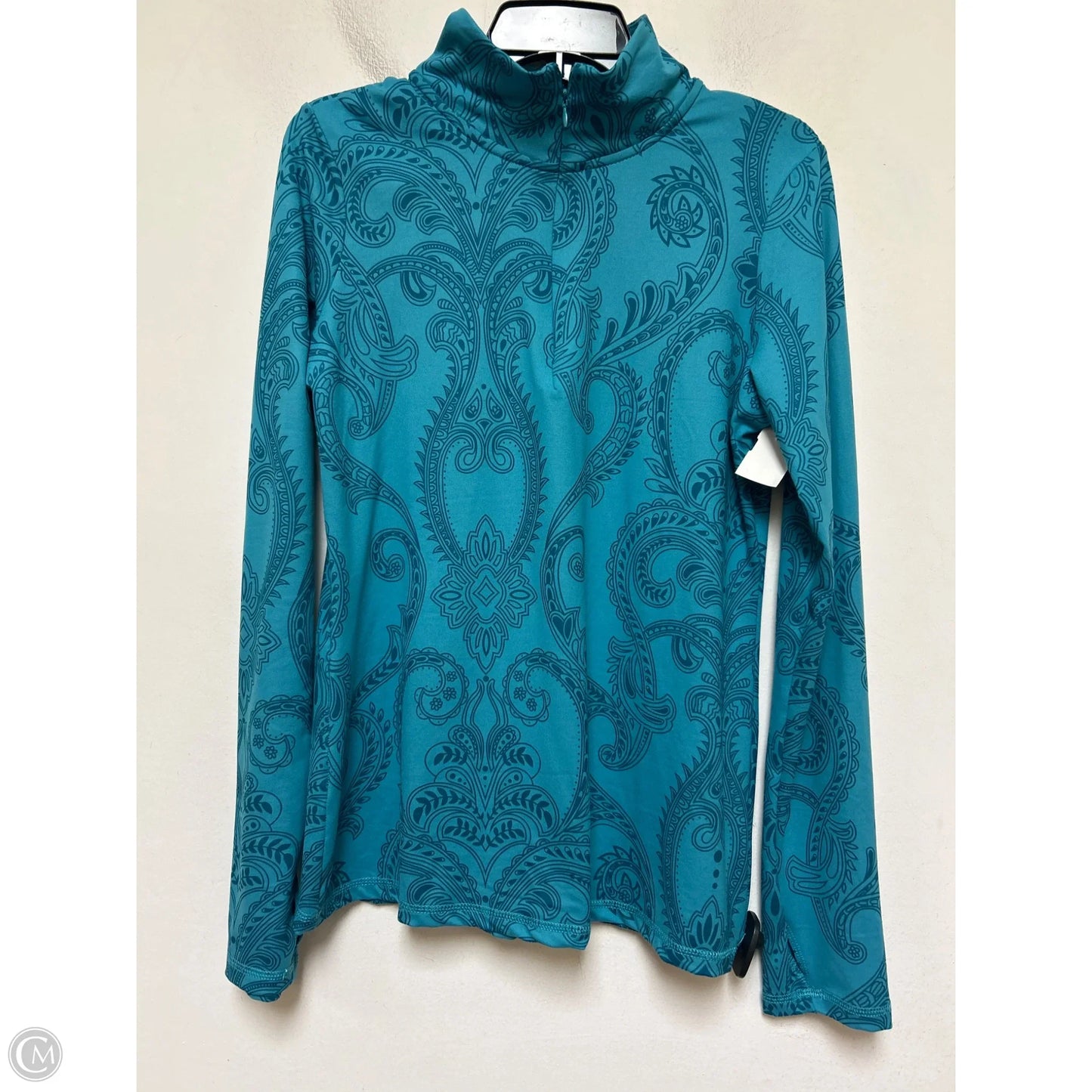 Athletic Top Long Sleeve Crewneck By Eddie Bauer In Blue, Size: L