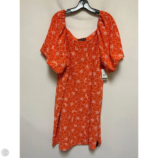 Dress Casual Short By Clothes Mentor In Orange, Size: 2x
