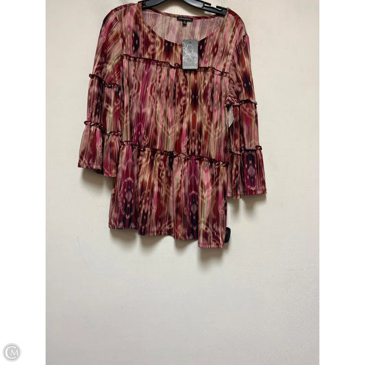 Top Long Sleeve By Clothes Mentor In Multi-colored, Size: S