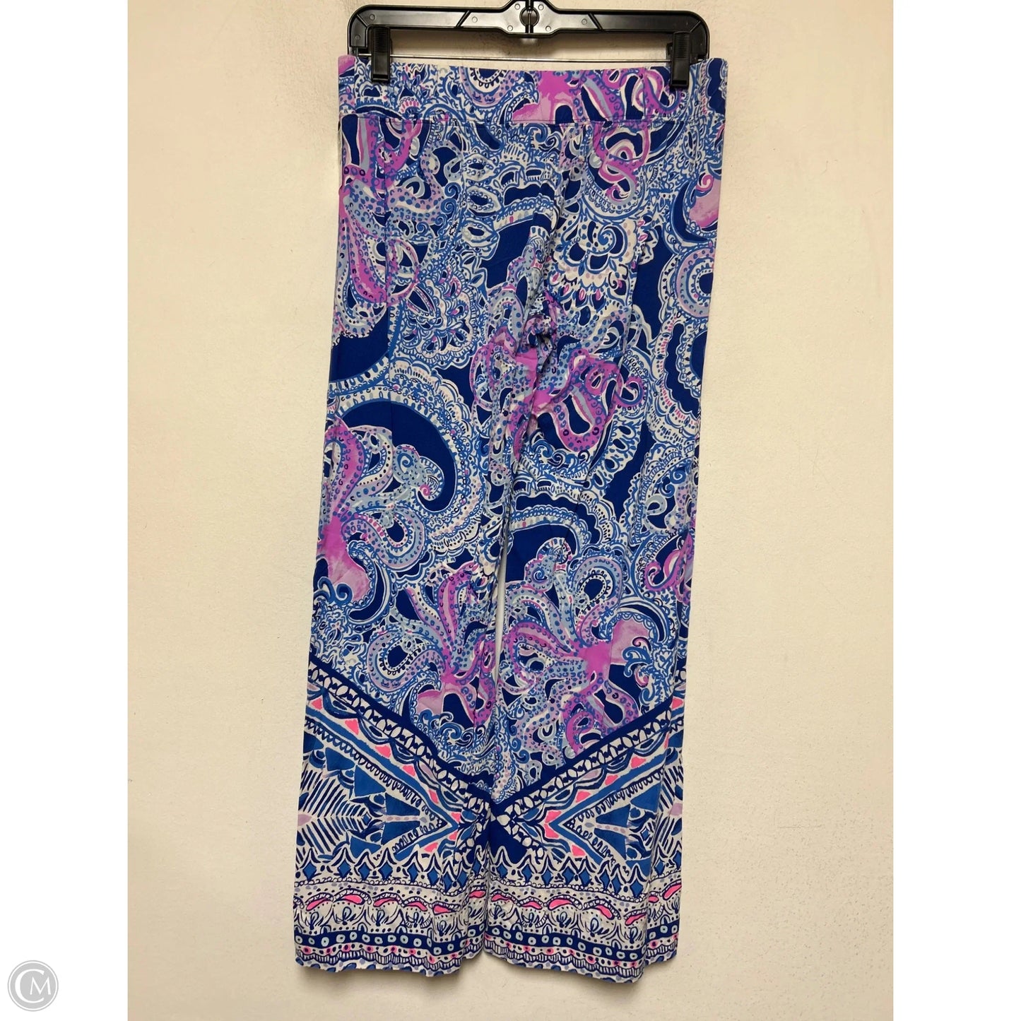 Pants Designer By Lilly Pulitzer In Blue & Pink, Size: 4