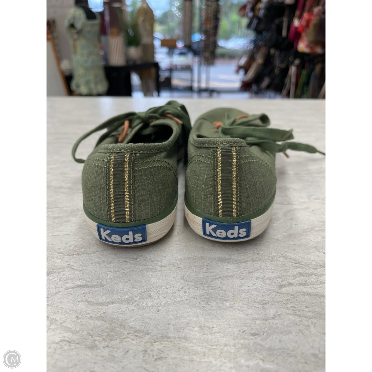 Shoes Sneakers By Keds In Green, Size: 7.5