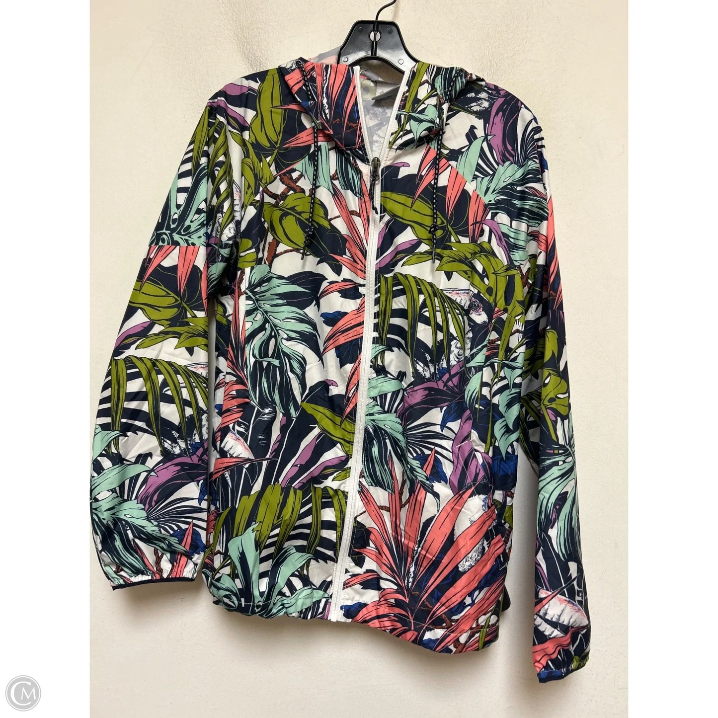 Athletic Jacket By Columbia In Tropical Print, Size: S