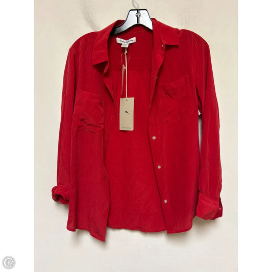Top Long Sleeve By Tommy Bahama In Red, Size: Xs