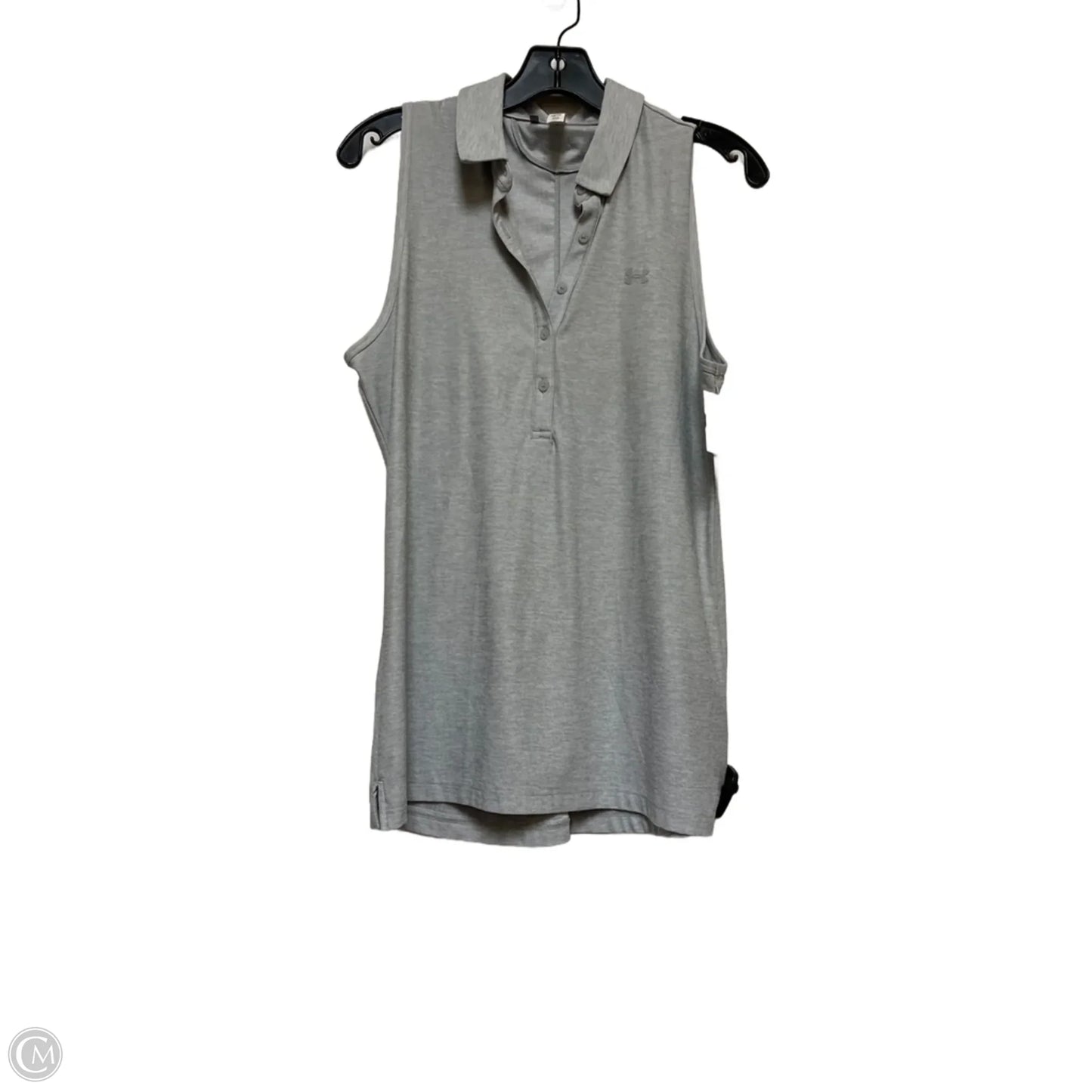 Athletic Tank Top By Under Armour In Grey, Size: M
