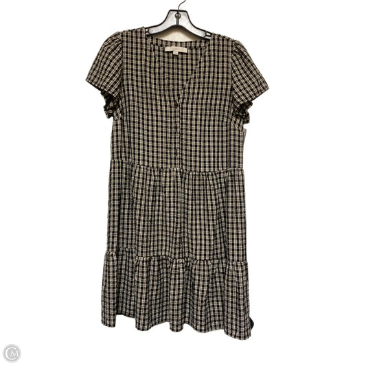 Dress Casual Short By Loft In Plaid Pattern, Size: M