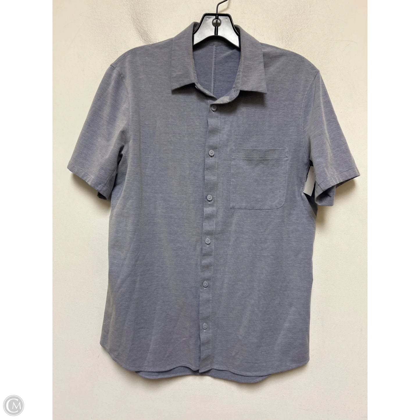 Top Short Sleeve By Lululemon In Blue, Size: M