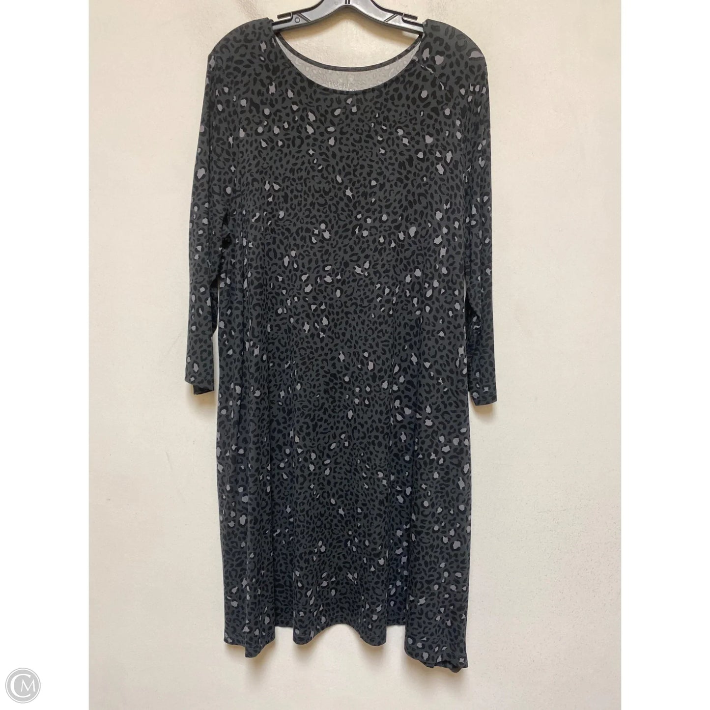 Dress Casual Short By Time And Tru In Animal Print, Size: Xxl