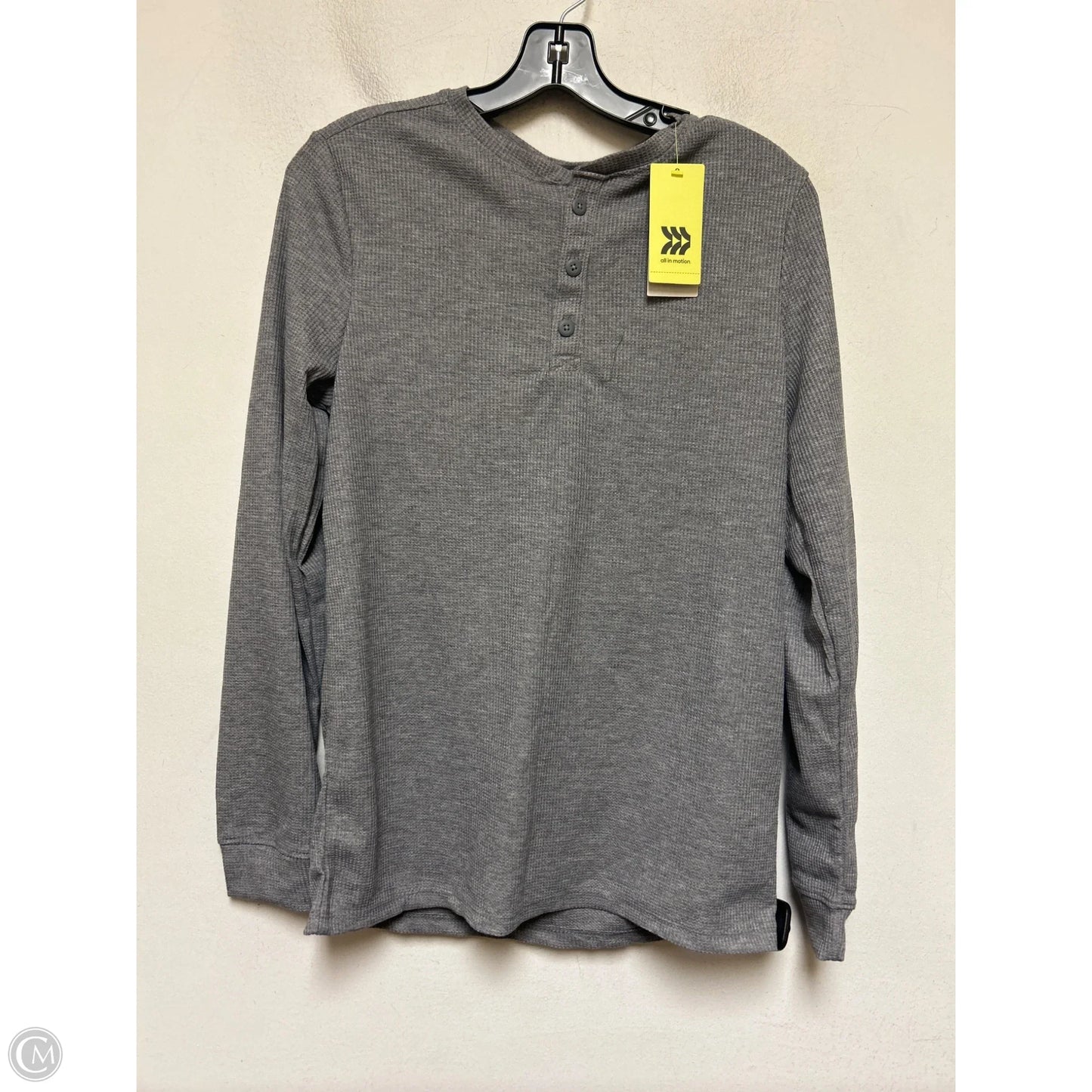 Athletic Top Long Sleeve Crewneck By All In Motion In Grey, Size: S