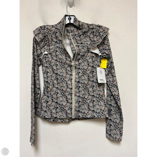 Athletic Jacket By Sage In Floral Print, Size: Xs