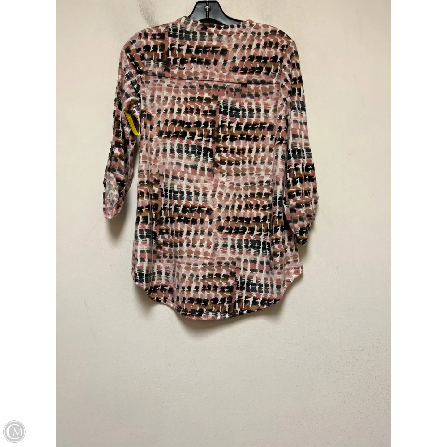 Top Long Sleeve By Clothes Mentor In Brown & Pink, Size: S