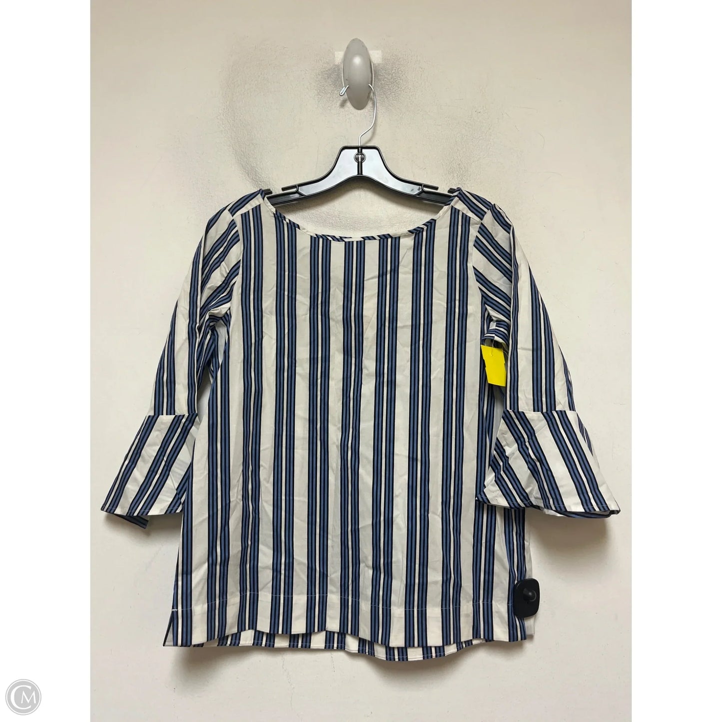 Top Short Sleeve By Ann Taylor In Striped Pattern, Size: Xsp