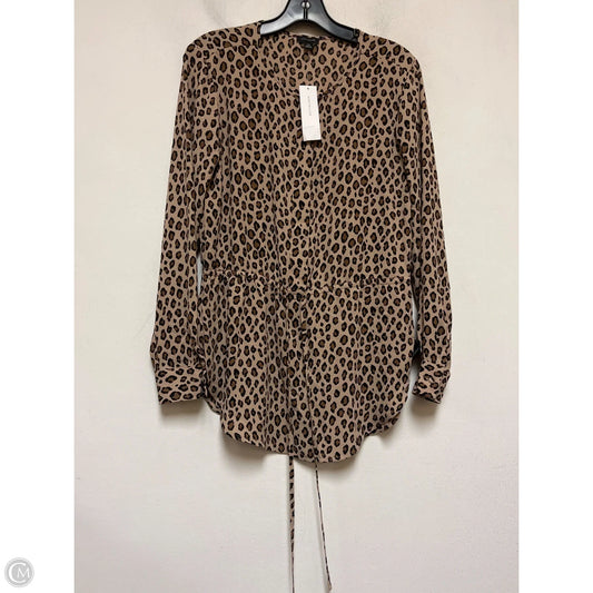 Top Long Sleeve By Ann Taylor In Animal Print, Size: Xxs
