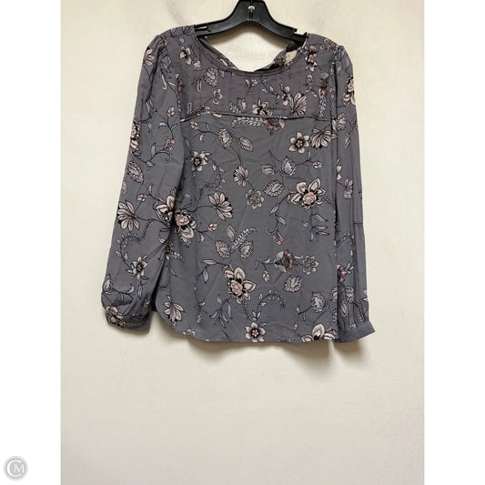 Top Long Sleeve By Loft In Floral Print, Size: Sp