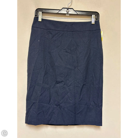 Skirt Midi By Ann Taylor In Navy, Size: 0