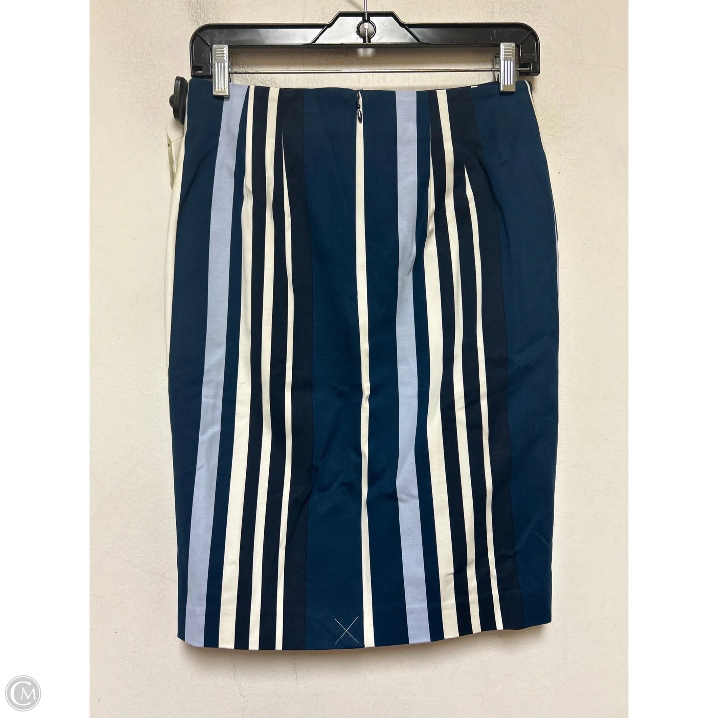 Skirt Midi By Ann Taylor In Striped Pattern, Size: 0