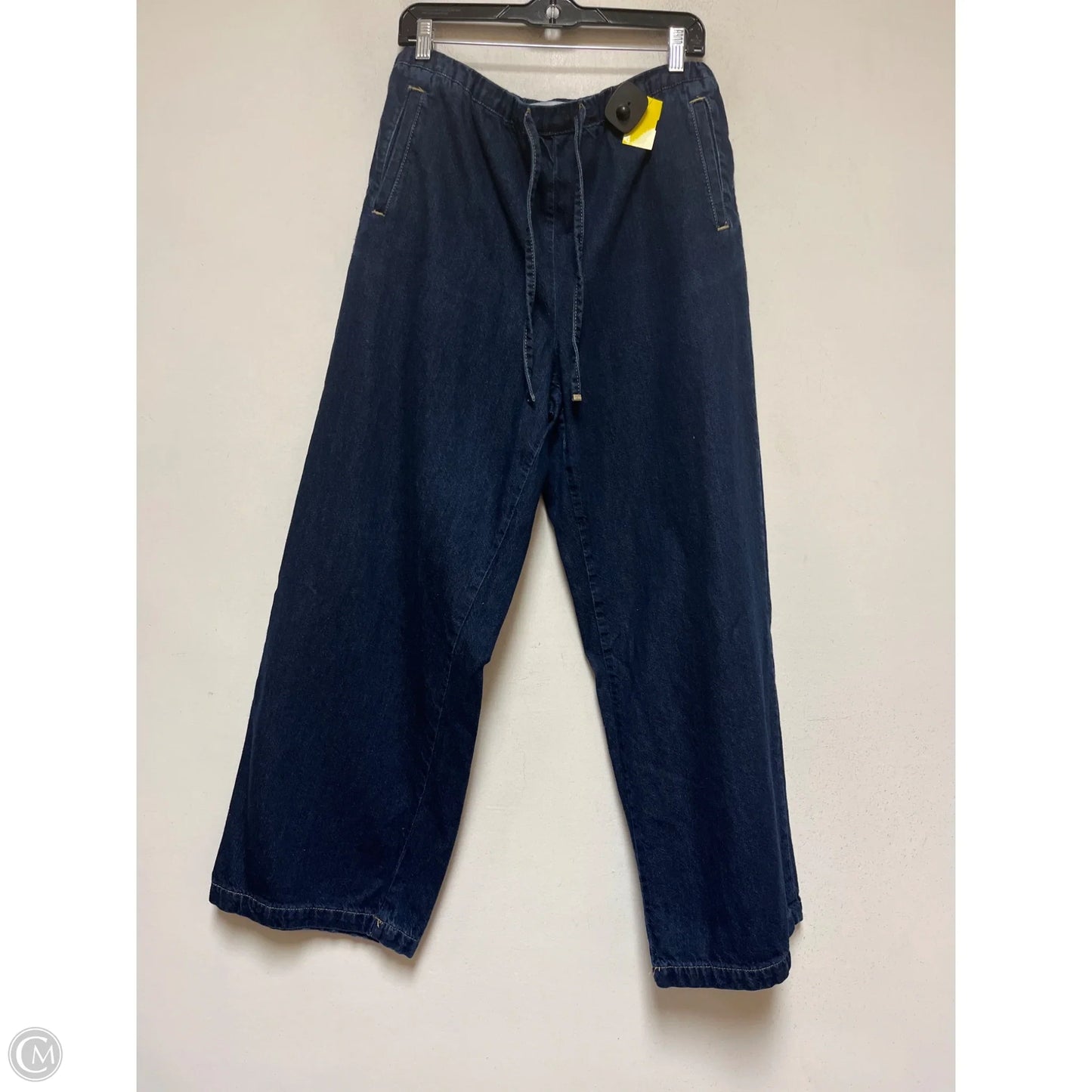 Jeans Wide Leg By Zara In Blue Denim, Size: 18