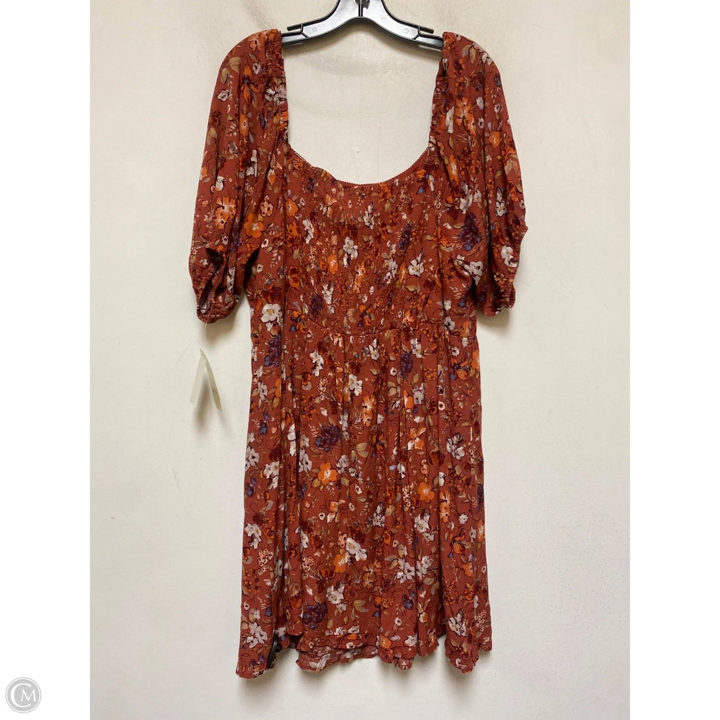 Dress Casual Short By Clothes Mentor In Floral Print, Size: 2x