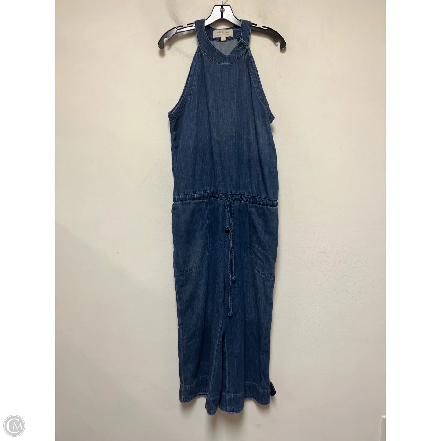 Jumpsuit By Cloth & Stone In Blue Denim, Size: L