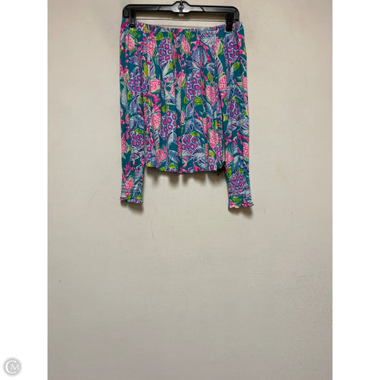 Top Long Sleeve Designer By Lilly Pulitzer In Nautical Print, Size: Xxs
