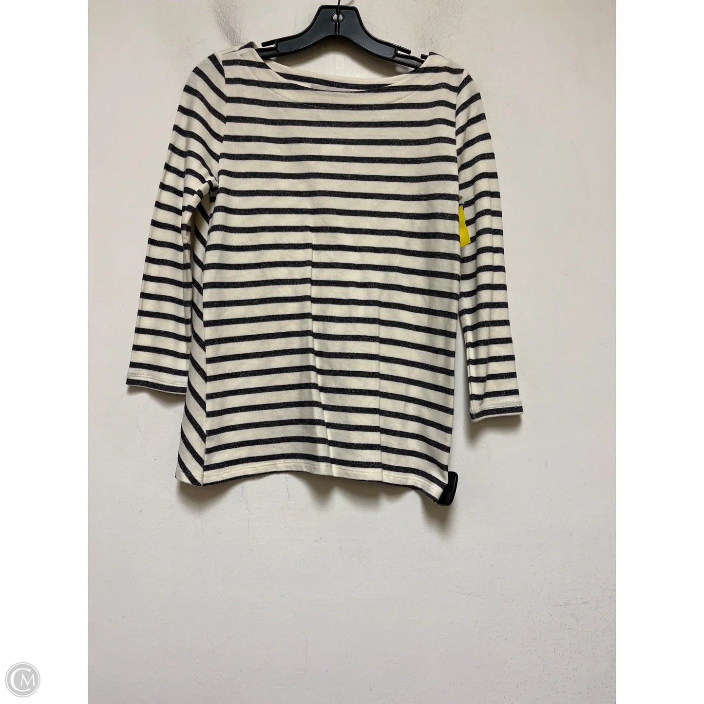 Top Long Sleeve By Loft In Striped Pattern, Size: Xxs