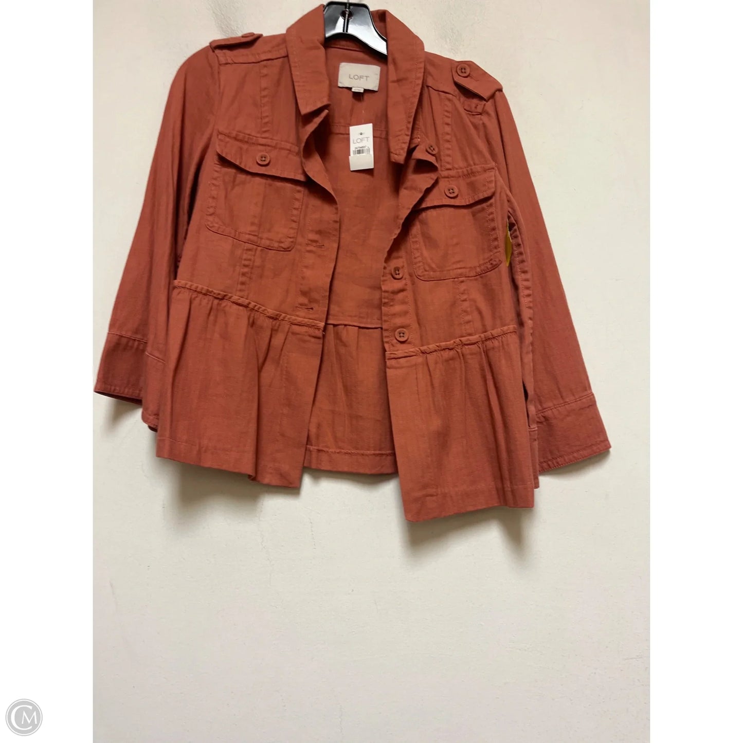 Top Long Sleeve By Loft In Copper, Size: Xs