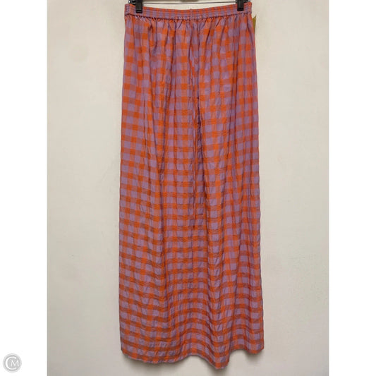 Dress Casual Midi By Zara In Orange & Purple, Size: S