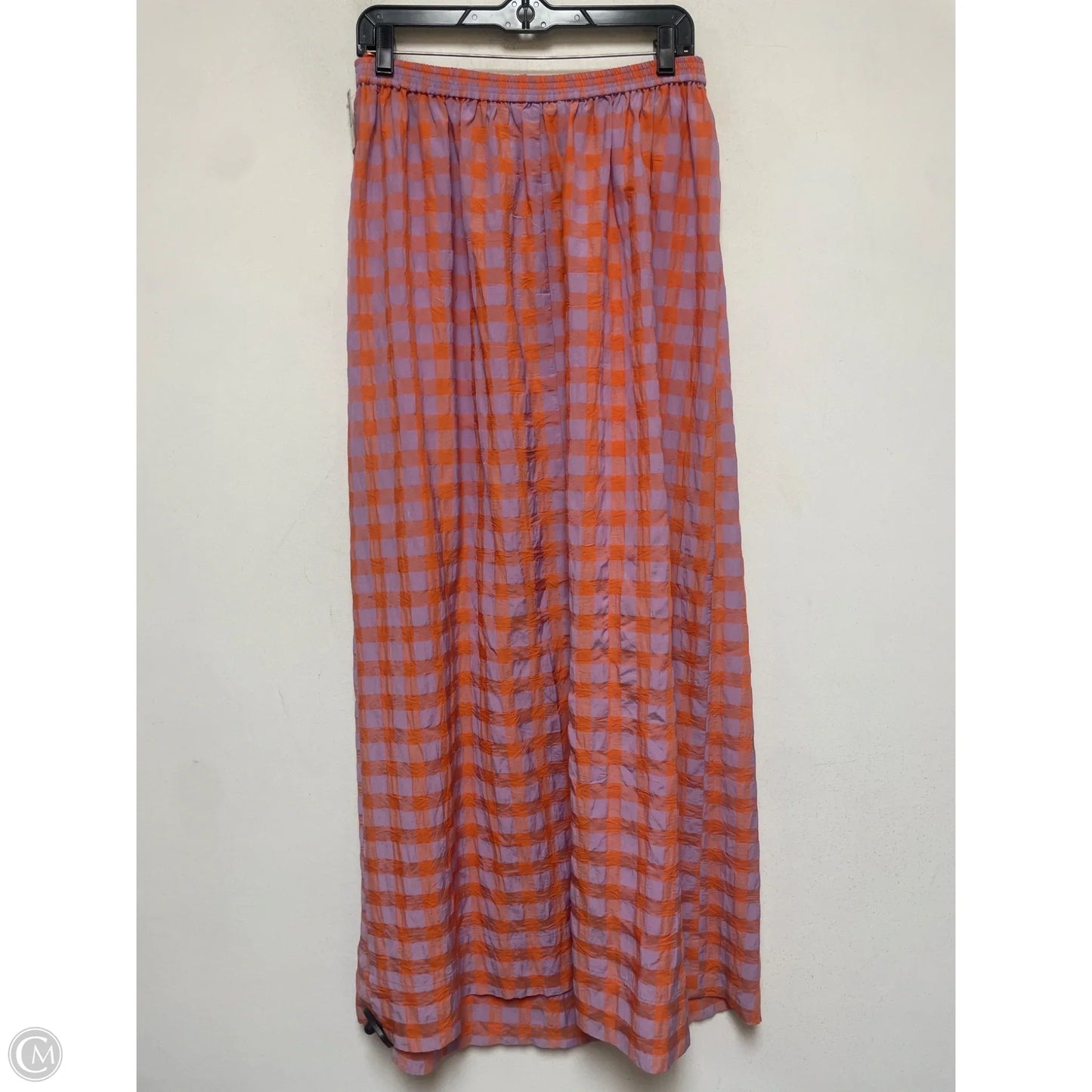 Dress Casual Midi By Zara In Orange & Purple, Size: S