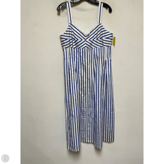 Dress Casual Midi By Talbots In Striped Pattern, Size: Lp