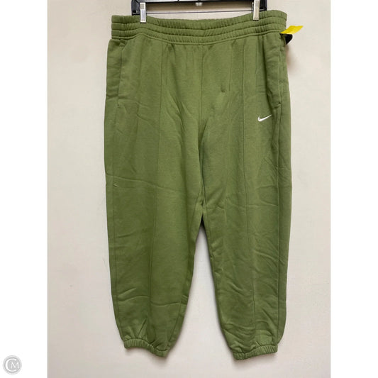 Athletic Pants By Nike In Green, Size: 1x