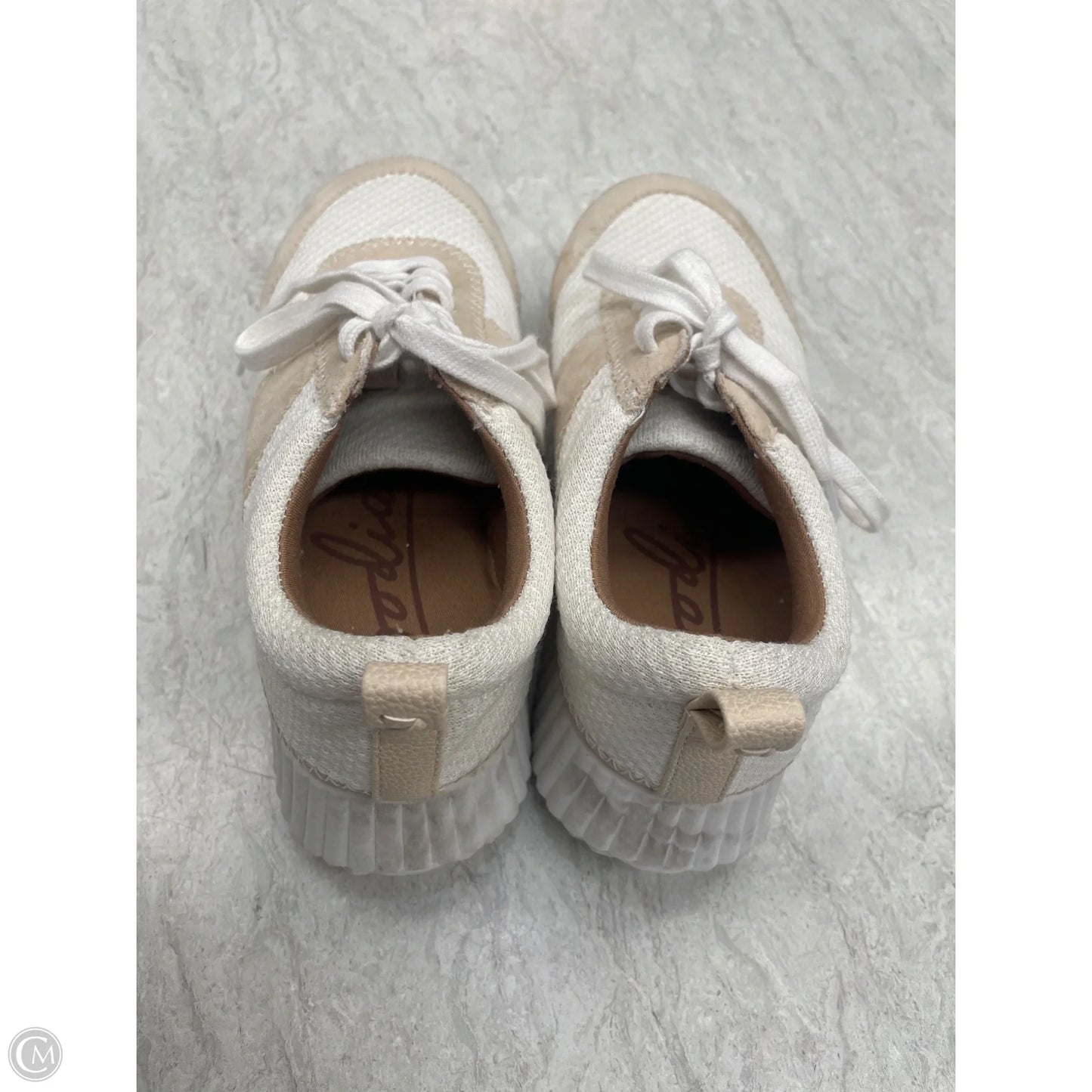 Shoes Sneakers By Zodiac In Cream & Tan, Size: 7