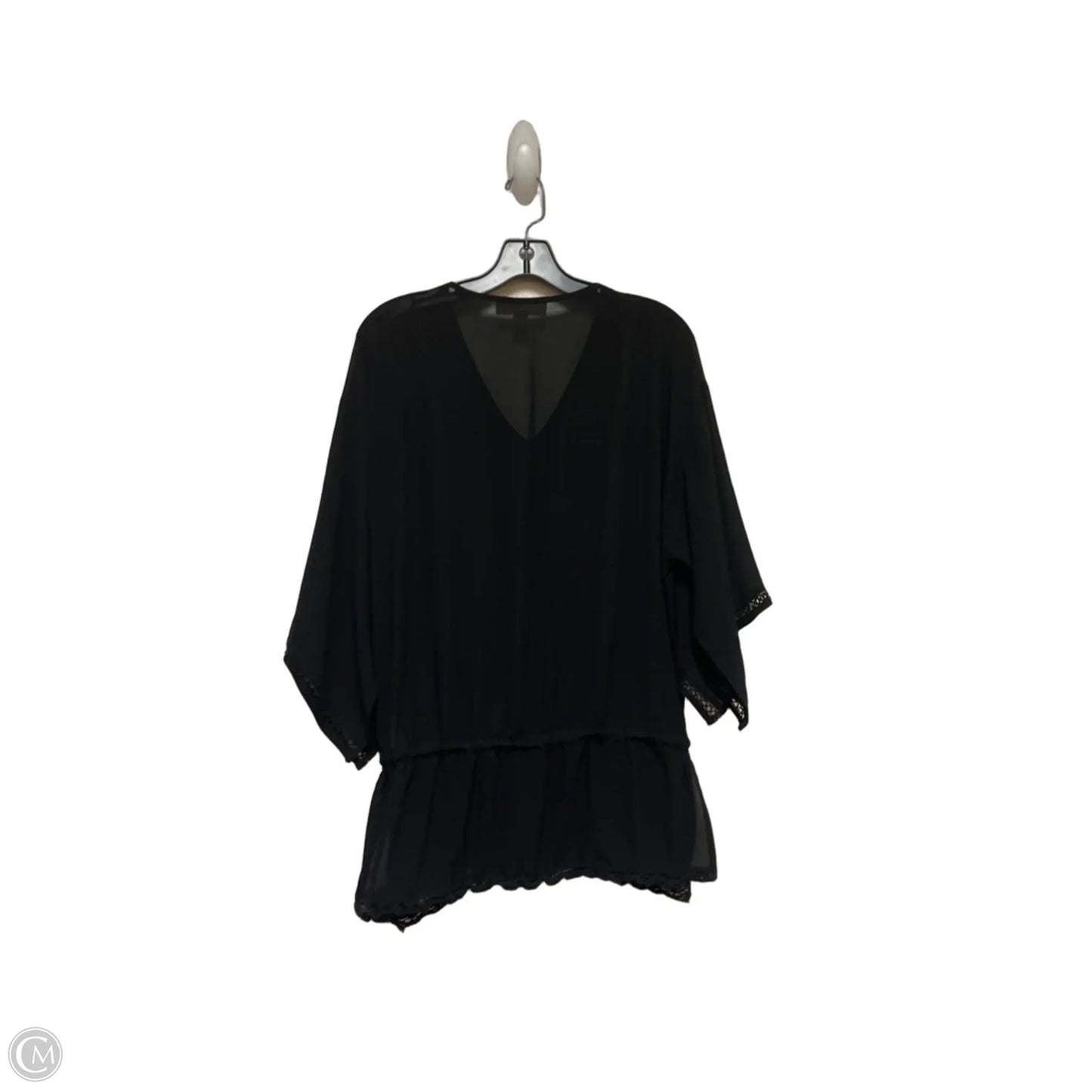 Top Long Sleeve By Michael By Michael Kors In Black, Size: M