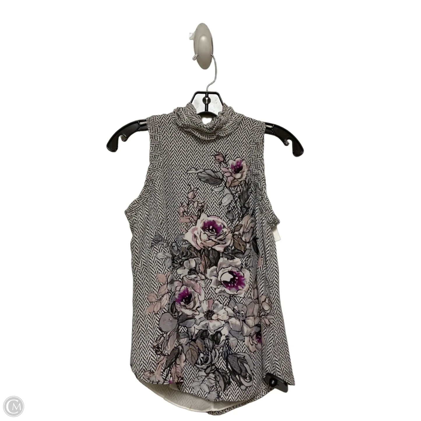 Top Sleeveless By White House Black Market In Floral Print, Size: Xxs