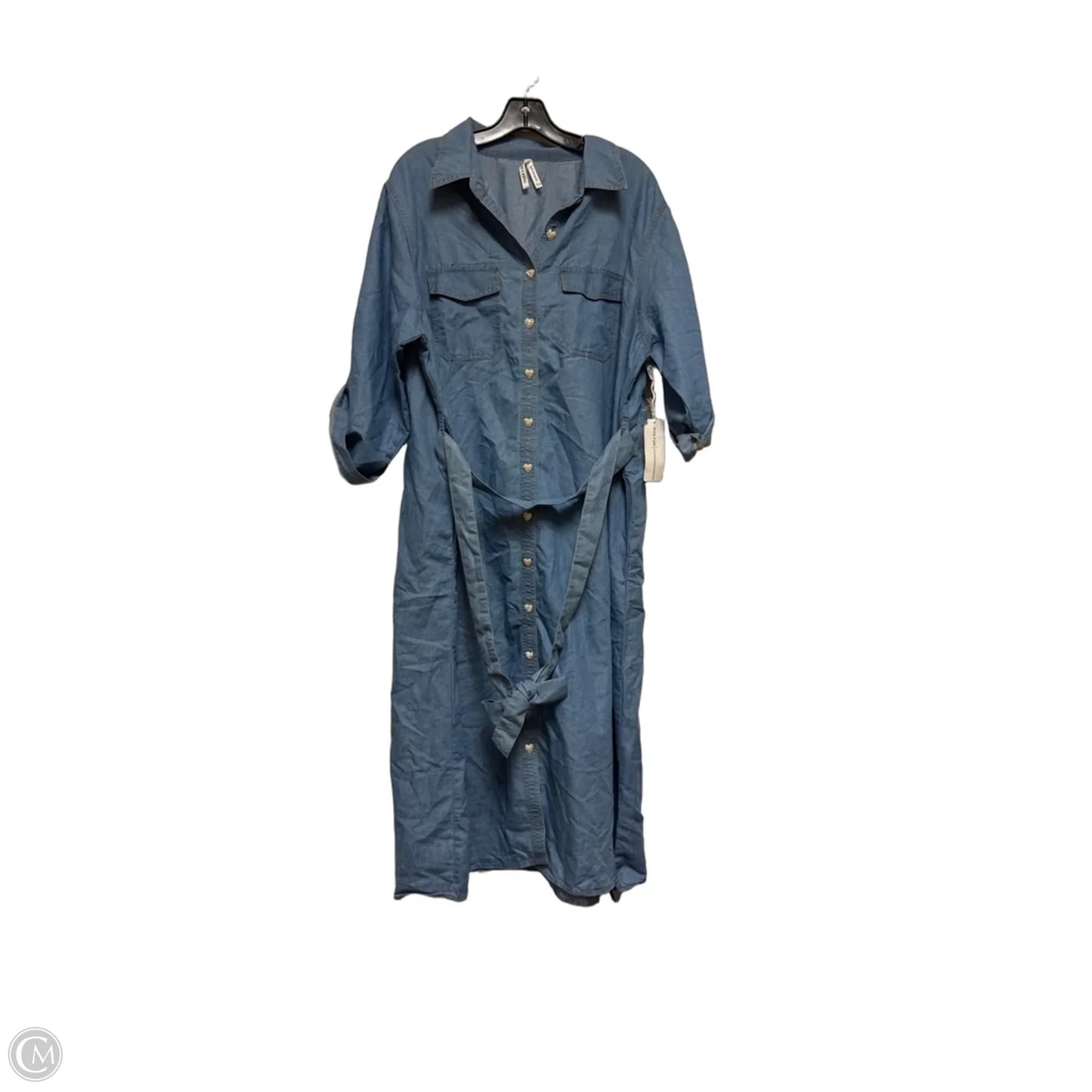 Dress Casual Maxi By Clothes Mentor In Blue, Size: 2x