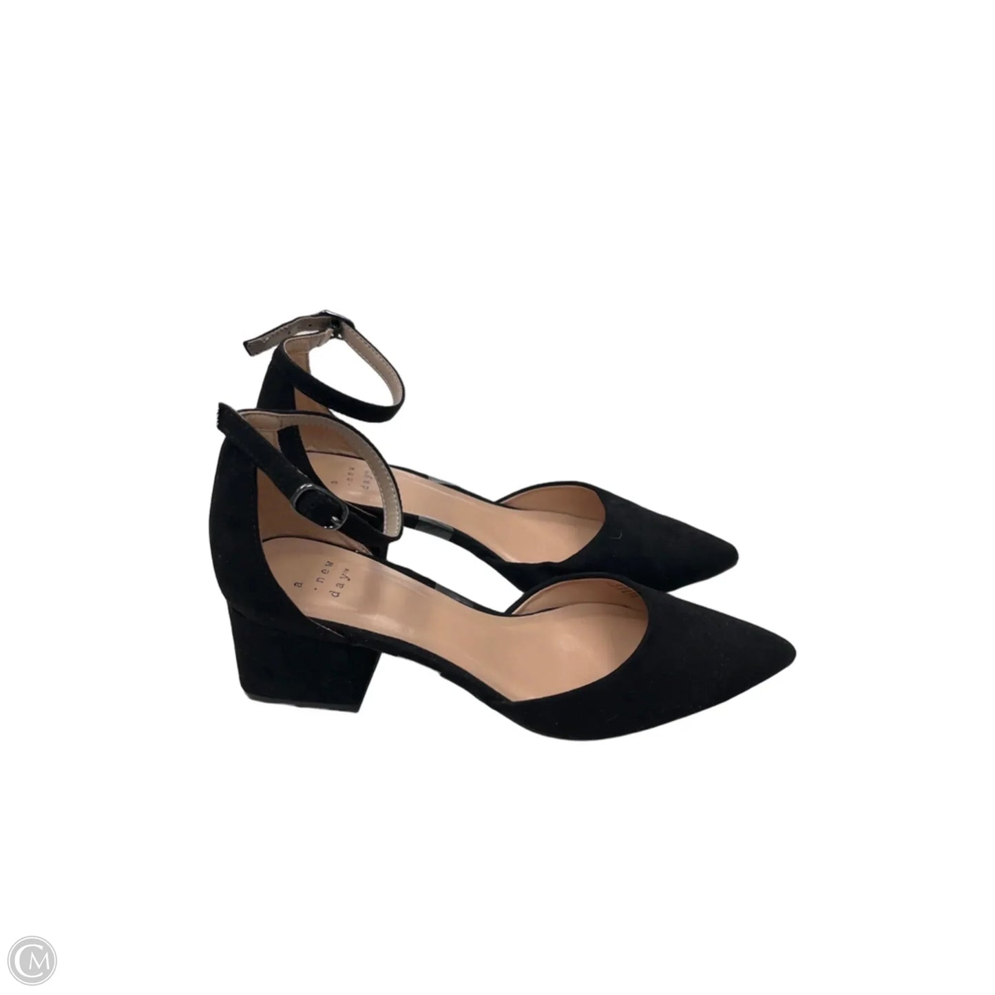 Sandals Heels Block By A New Day In Black, Size: 6