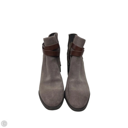 Boots Ankle Heels By Michael By Michael Kors In Brown & Grey, Size: 5