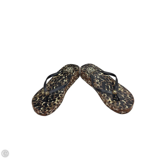 Sandals Designer By Tory Burch In Animal Print, Size: 9.5