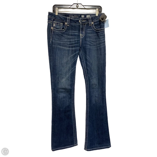 Jeans Flared By Miss Me In Blue & Gold, Size: 6