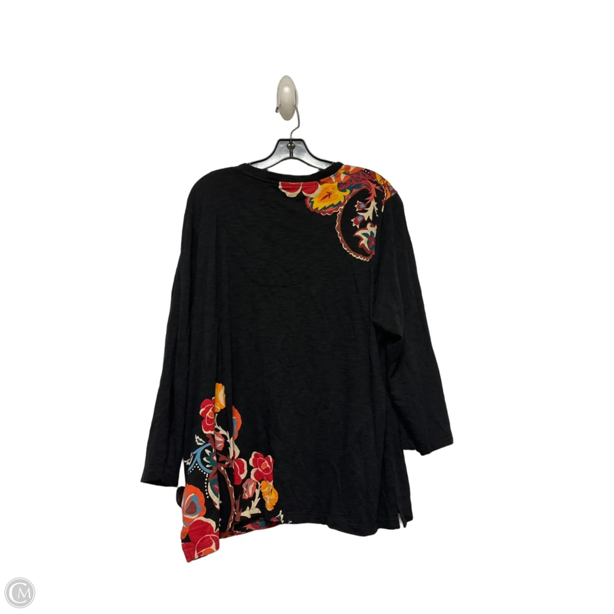 Top Long Sleeve By Chicos In Black, Size: S