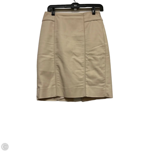 Skirt Midi By White House Black Market In Cream, Size: 2