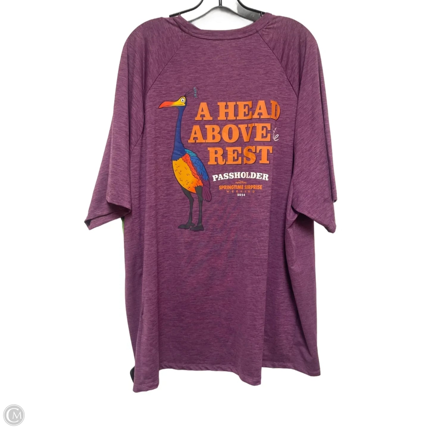 Top Short Sleeve Basic By Disney Store In Purple, Size: 3x