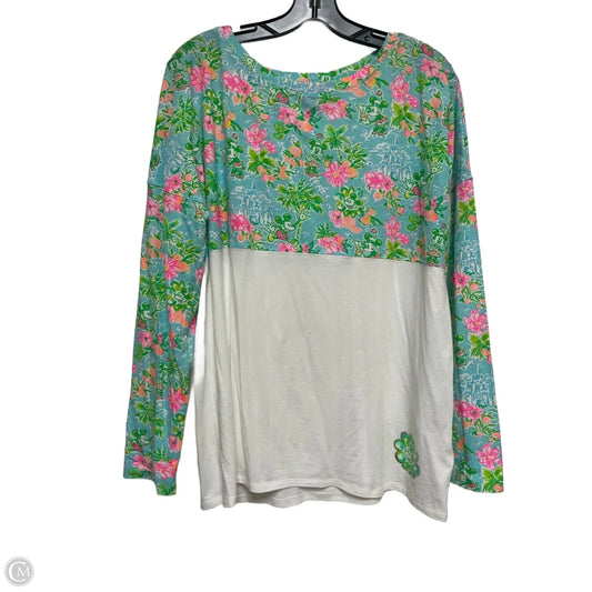 Top Long Sleeve Designer By Lilly Pulitzer In Multi-colored, Size: L