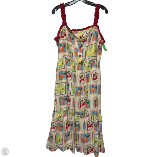 Dress Casual Midi By Disney Store In Red & Tan, Size: Xl