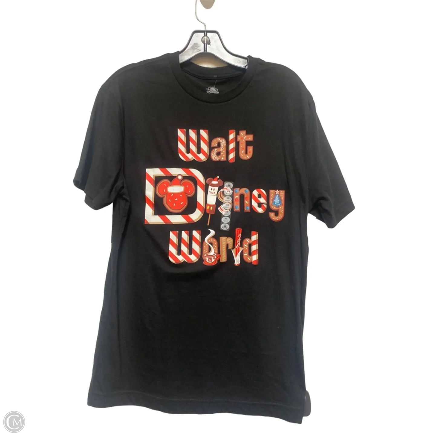 Top Short Sleeve Basic By Disney Store In Black, Size: Xs