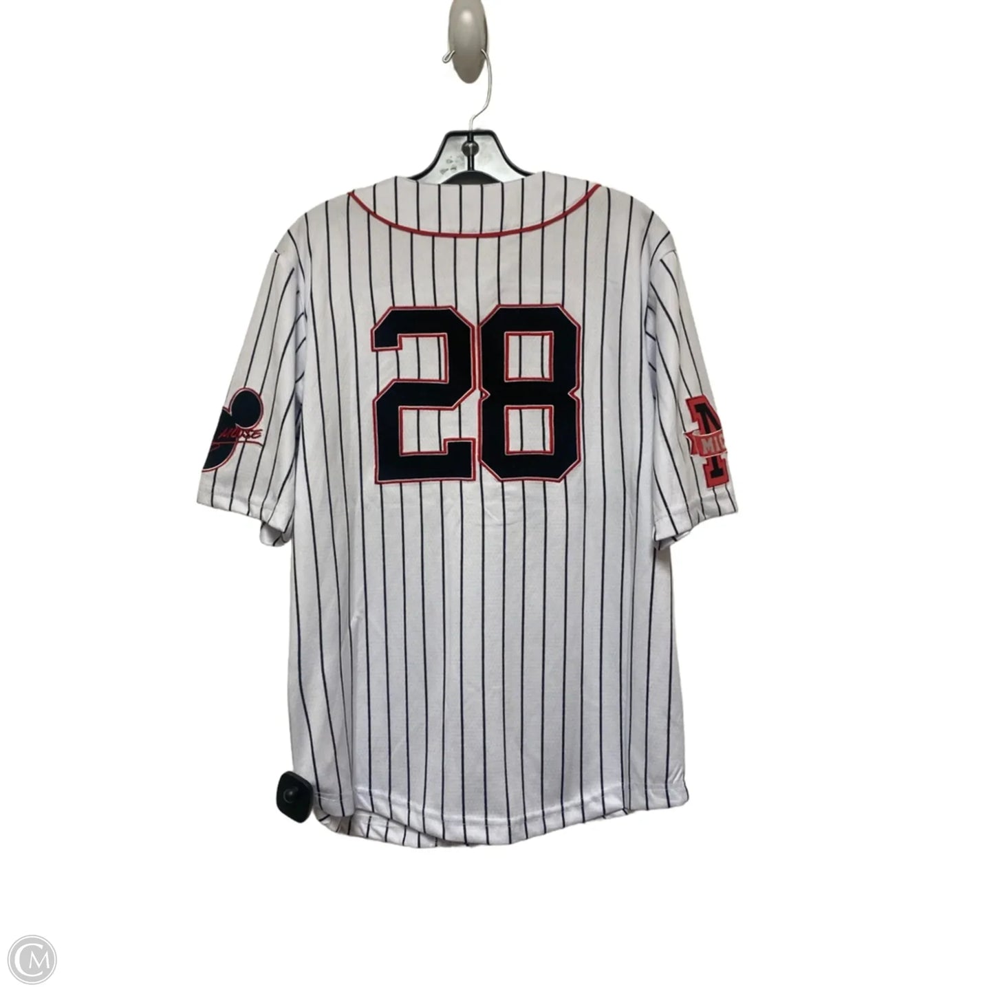 Top Short Sleeve By Disney Store In Striped Pattern, Size: S