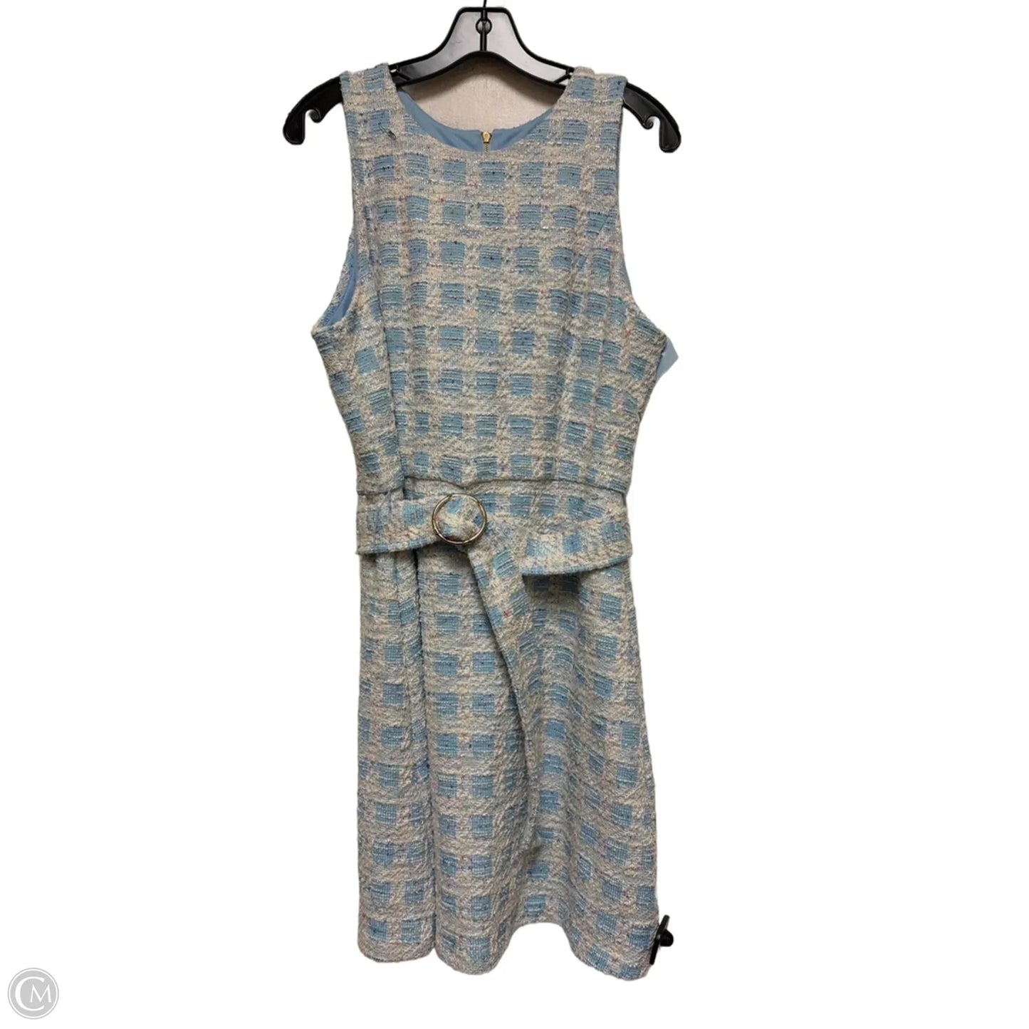 Dress Casual Short By Taylor In Blue & White, Size: Xl